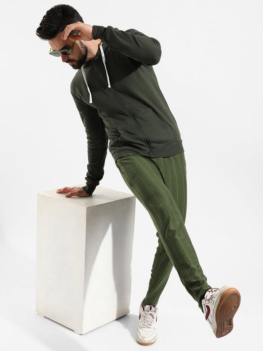 Cotton Solid Regular Fit Tracksuit For Casual Wear