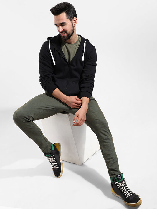 Cotton Solid Regular Fit Tracksuit For Casual Wear