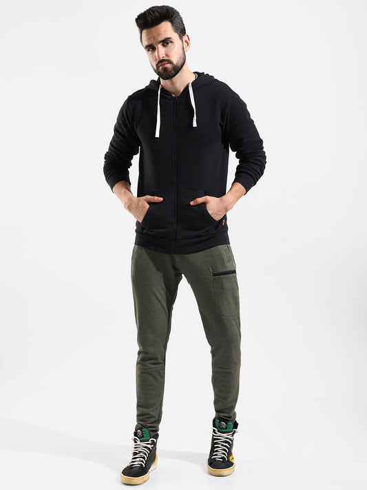Cotton Solid Regular Fit Tracksuit For Casual Wear