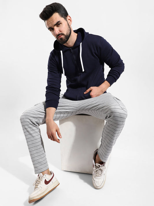 Cotton Solid Regular Fit Tracksuit For Casual Wear