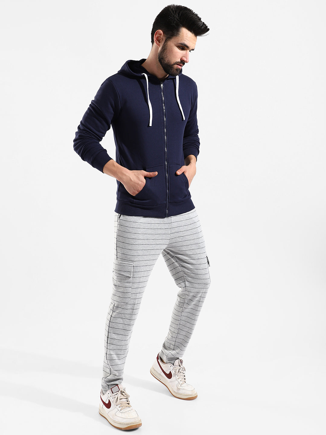 Cotton Solid Regular Fit Tracksuit For Casual Wear