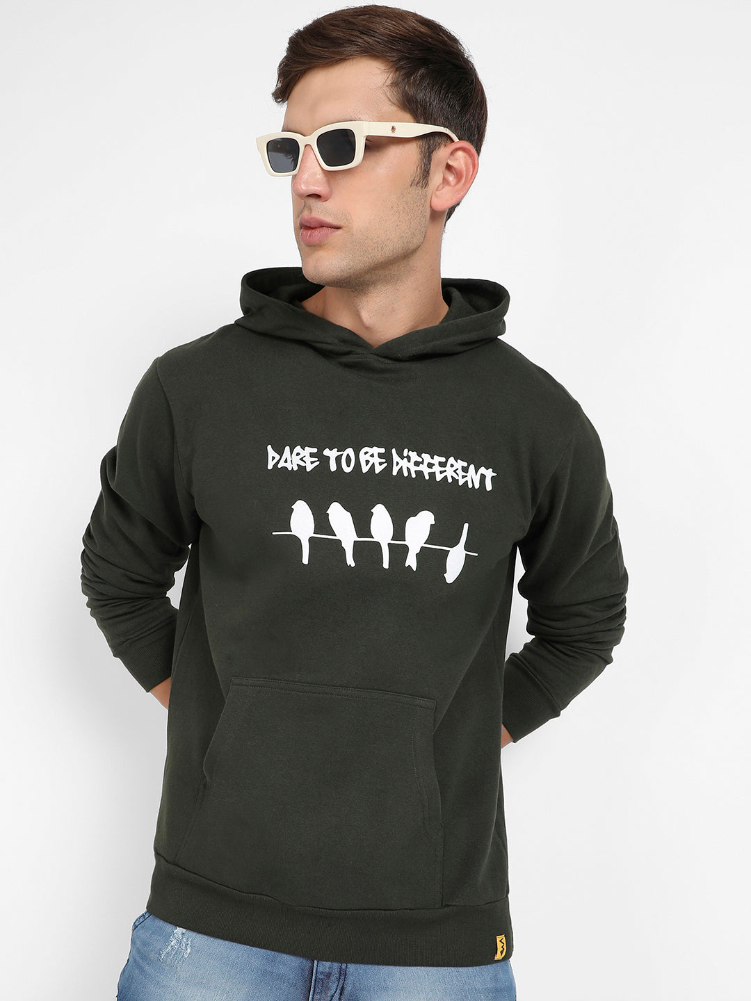 Dare To Be Different Hoodie With Kangaroo Pocket