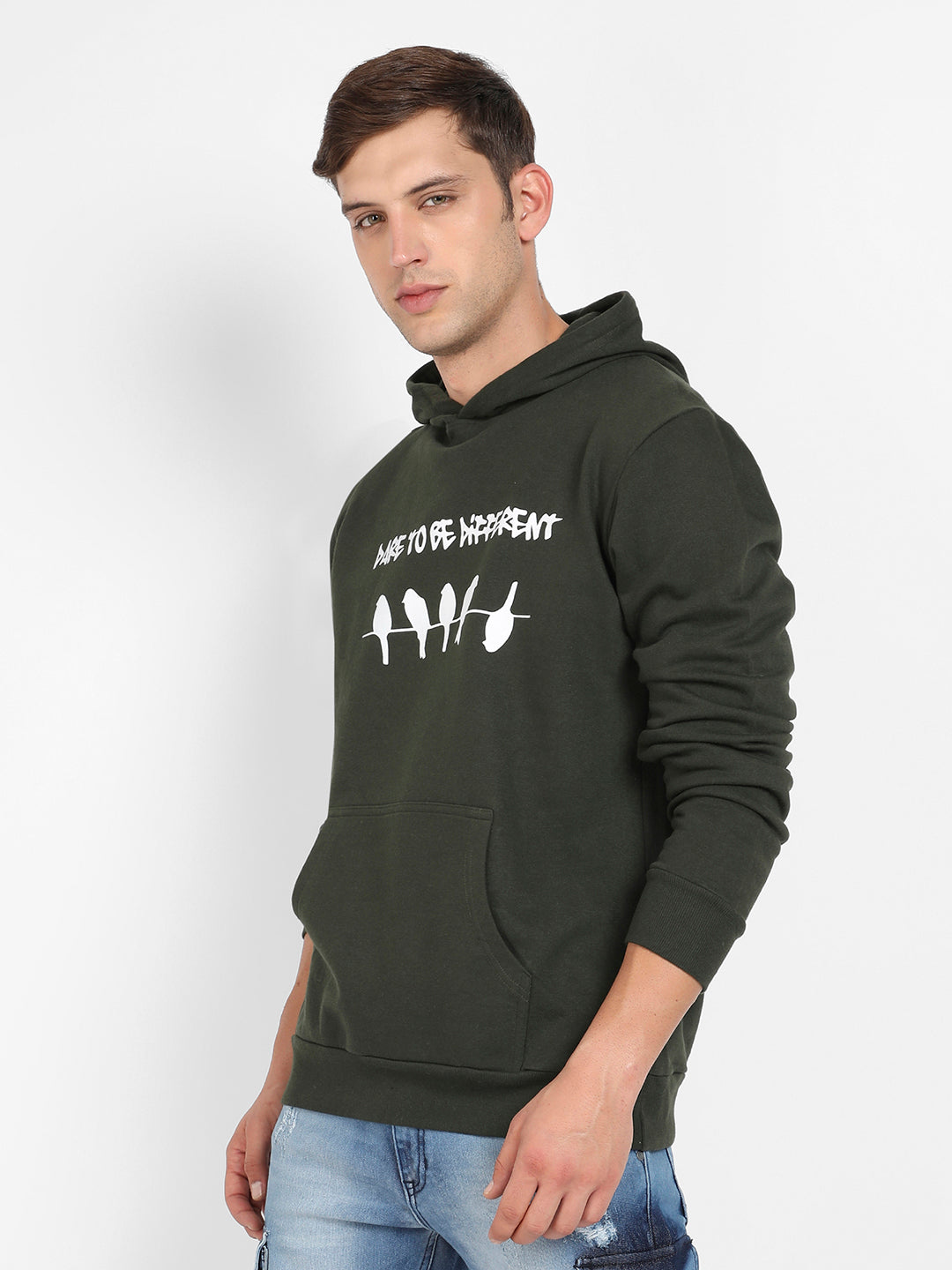 Dare To Be Different Hoodie With Kangaroo Pocket