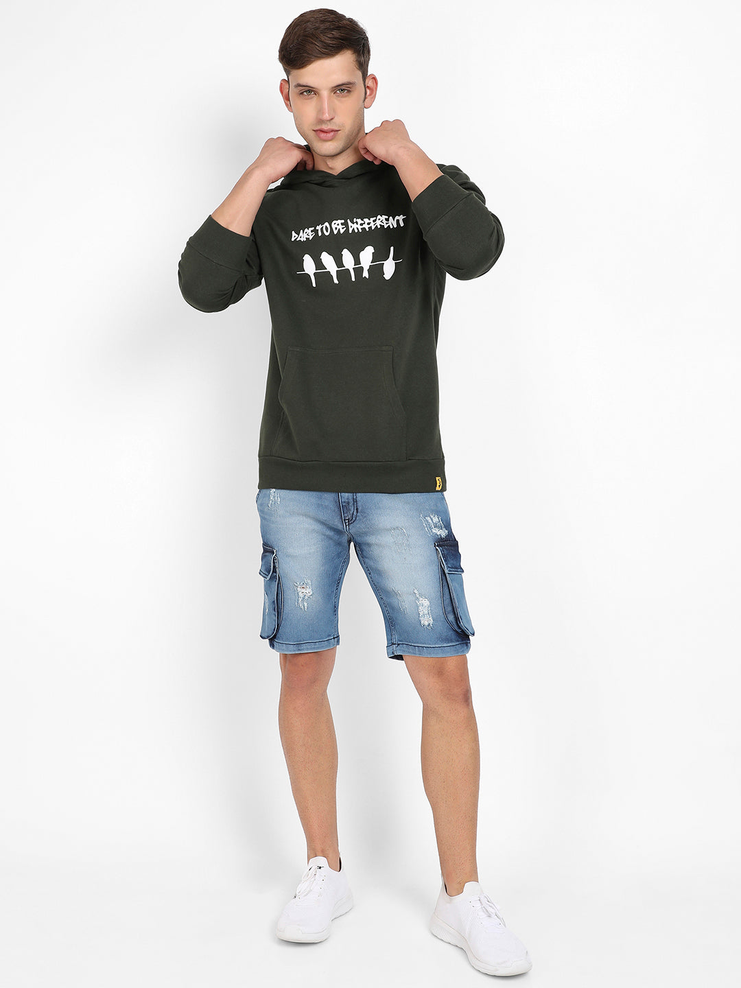 Dare To Be Different Hoodie With Kangaroo Pocket