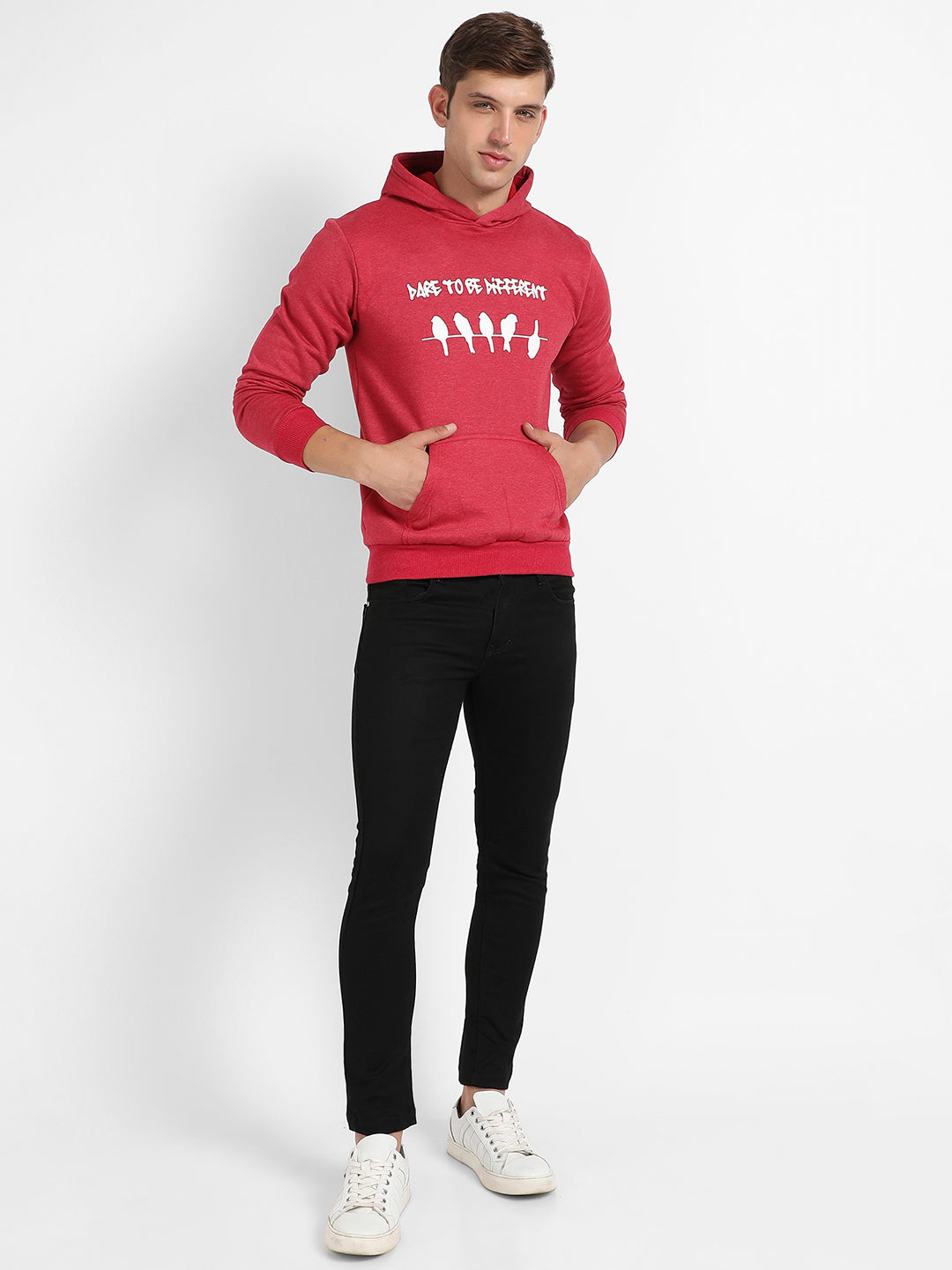 Dare To Be Different Hoodie With Kangaroo Pocket