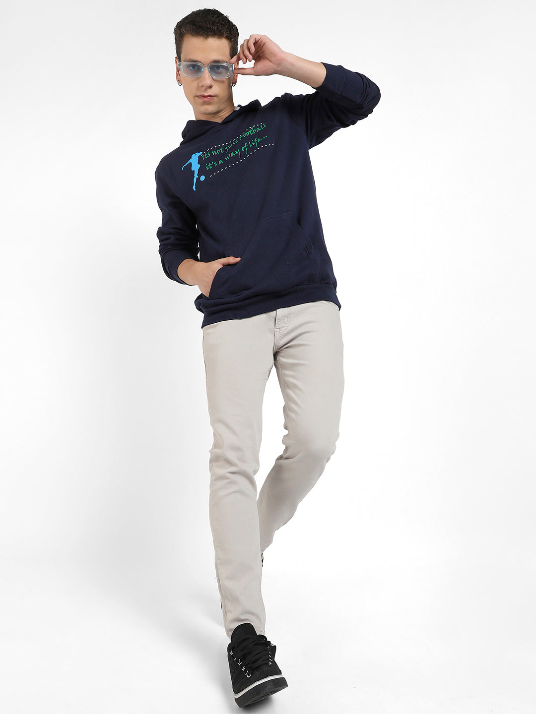 Football Way Of Life Hoodie With Kangaroo Pocket