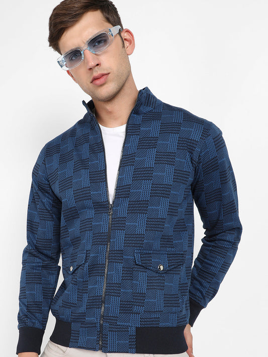 Textured Jacket With Flap Pocket
