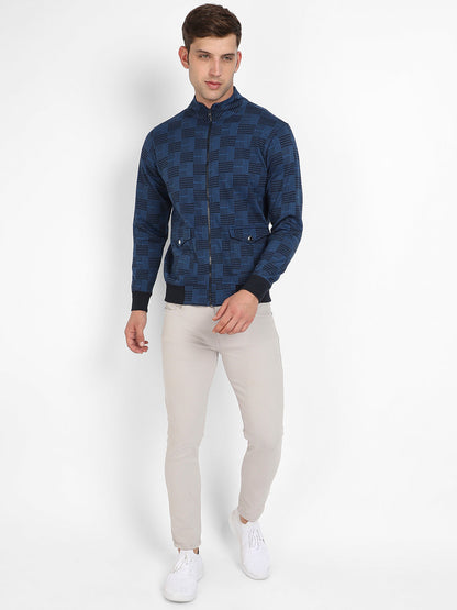 Textured Jacket With Flap Pocket