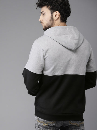 Pullover Hoodie With Ribbed Hem