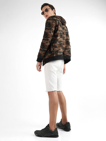 Camouflage Hoodie With Insert Pocket