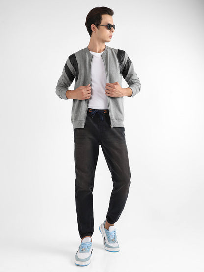 Zip-Front Jacket With Contrast Detail
