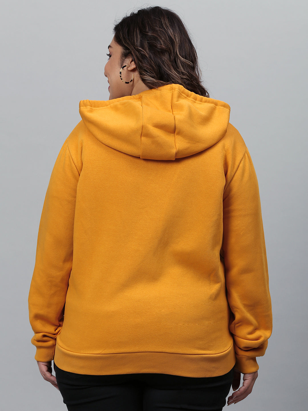 Solid Hooded Sweatshirt