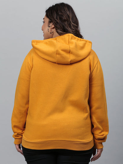 Solid Hooded Sweatshirt