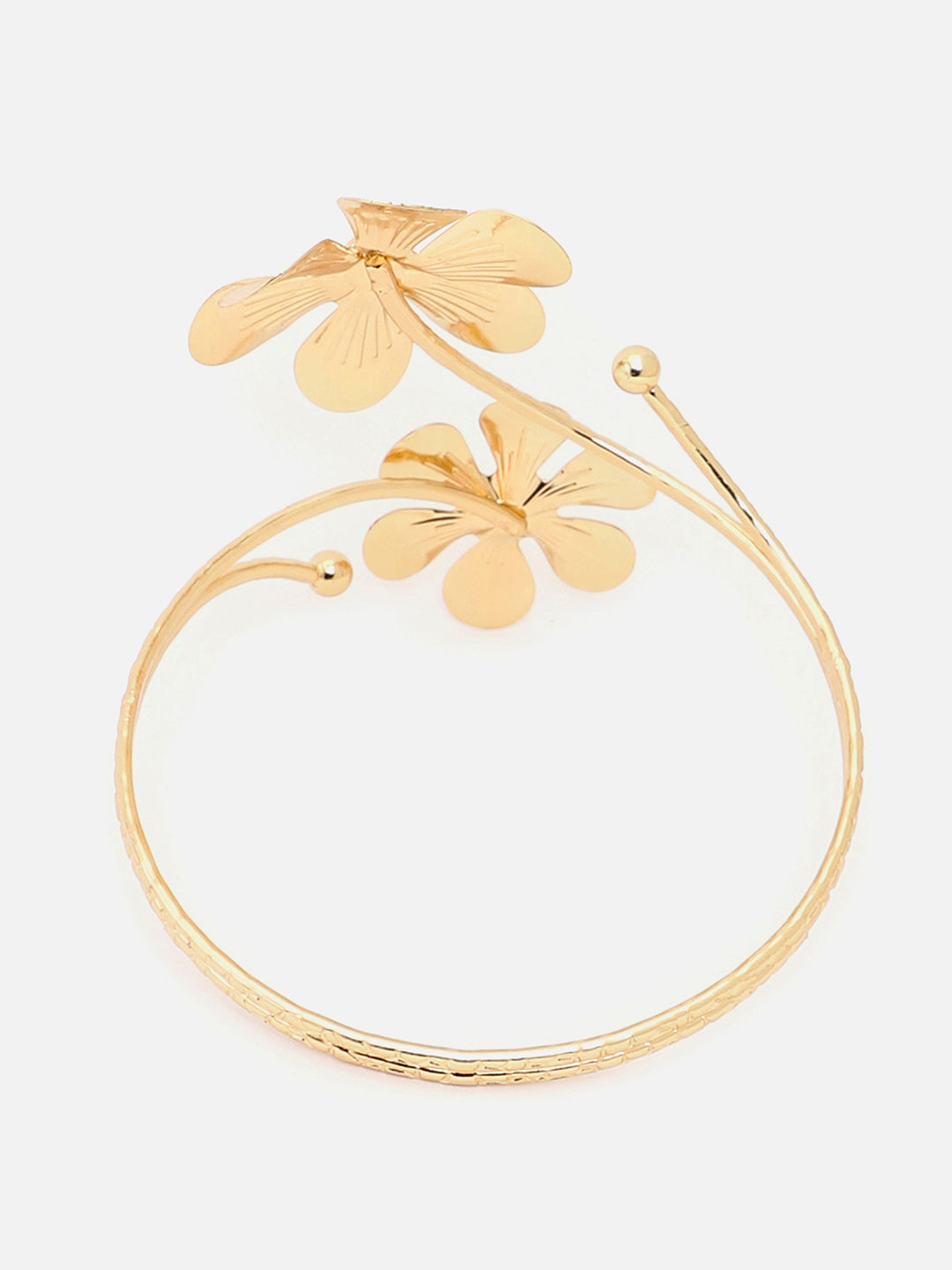 Sohi Gold Plated Flower Detailing Armlet