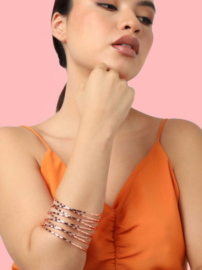 Sohi Gold Plated Contemporary Style Armlet