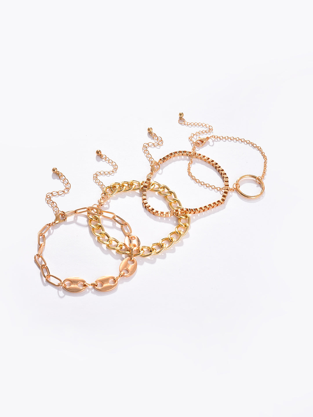 Pack Of 4 Gold Plated Designer Bracelet