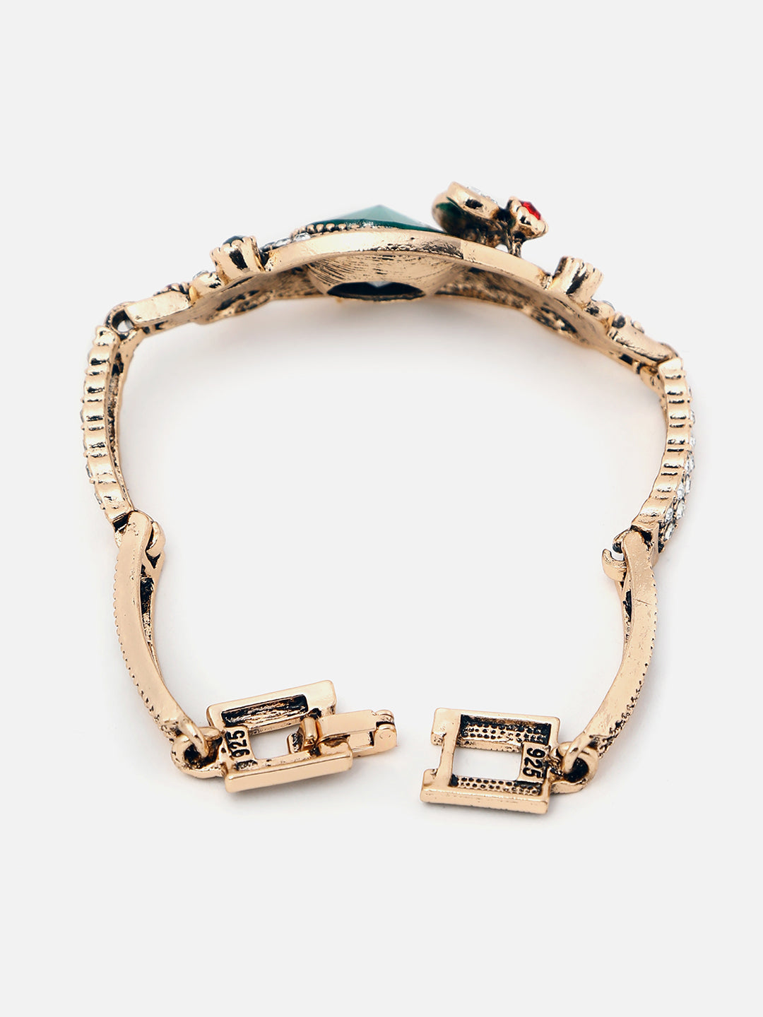 Gold Plated Designer Stone Bracelet