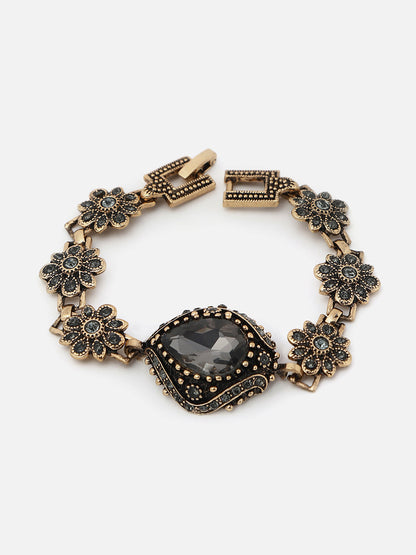 Gold Plated Designer Stone Bracelet