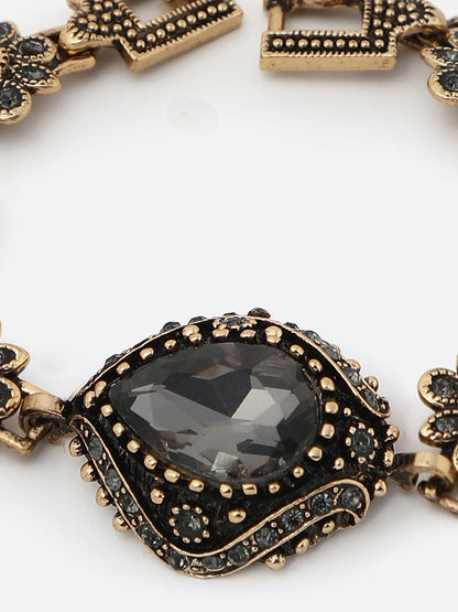 Gold Plated Designer Stone Bracelet
