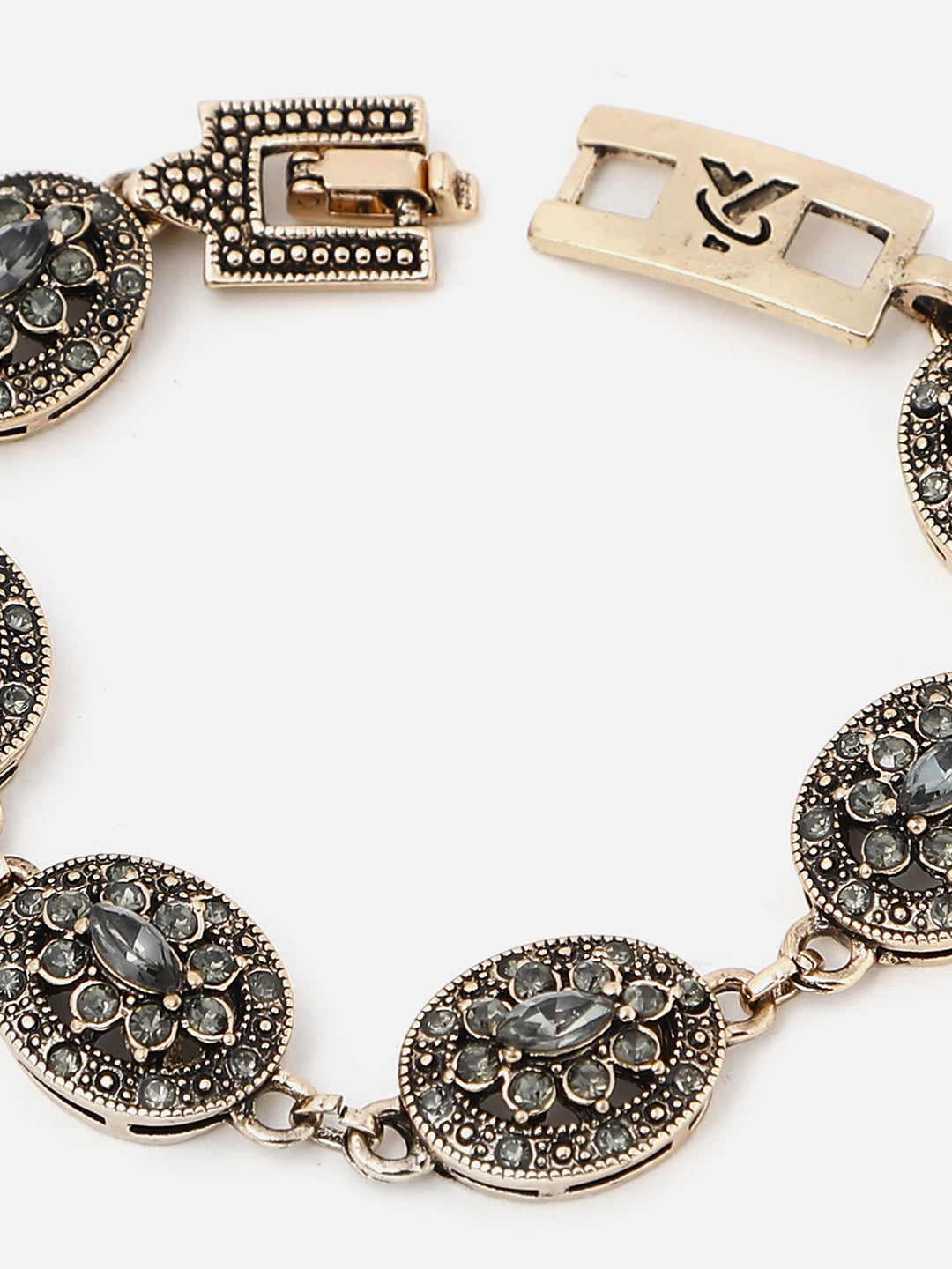 Gold Plated Designer Stone Bracelet