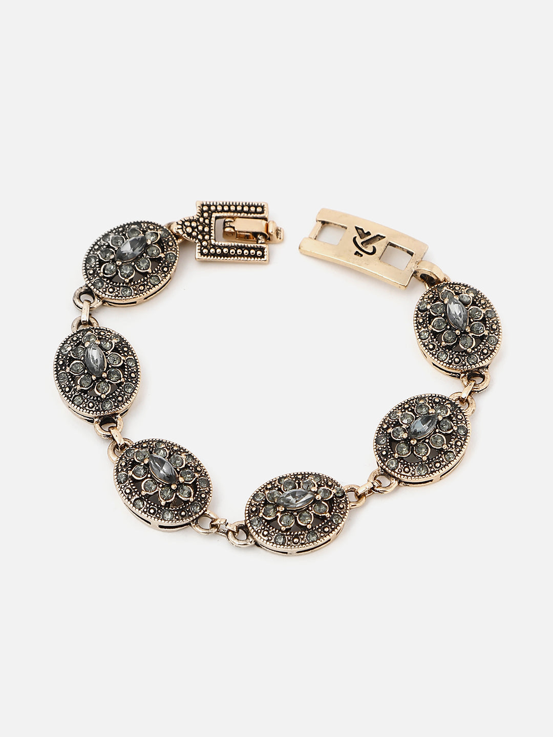 Gold Plated Designer Stone Bracelet