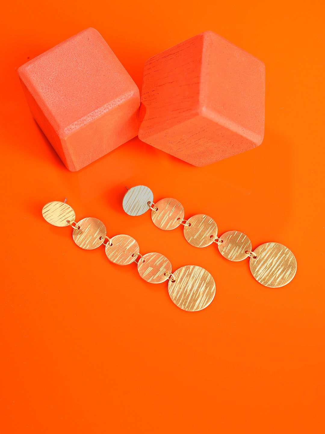 Gold Plated Designer Drop Earring