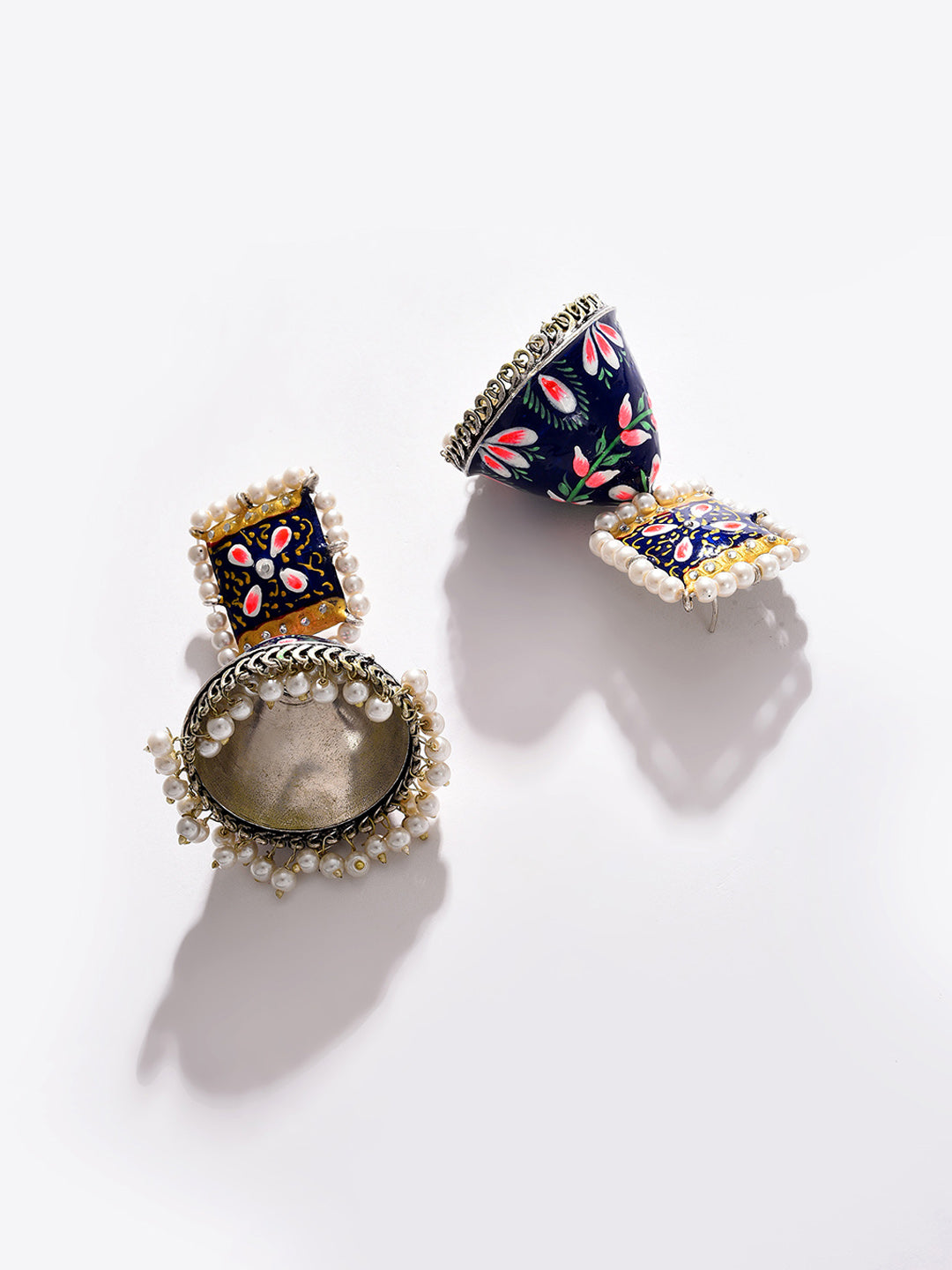 Gold Plated Beaded Jhumka