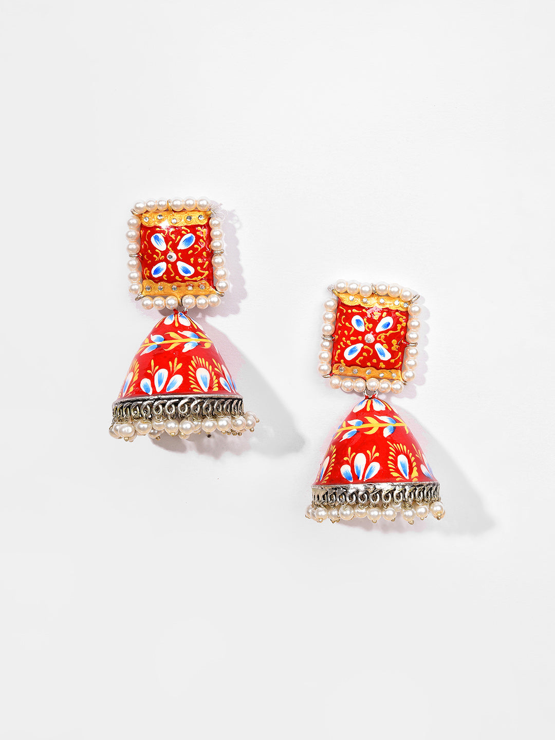 Gold Plated Beaded Jhumka