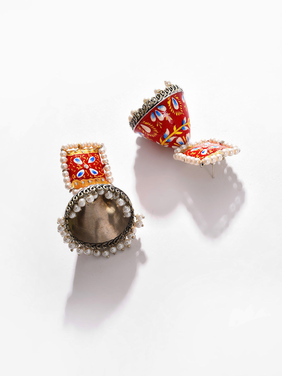 Gold Plated Beaded Jhumka