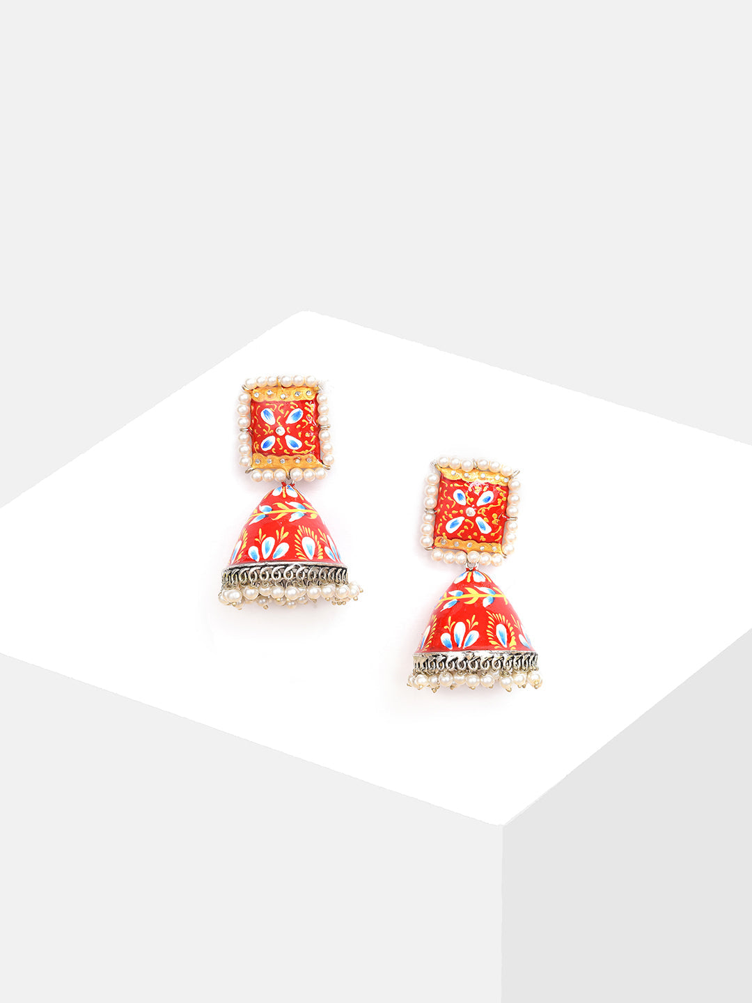 Gold Plated Beaded Jhumka