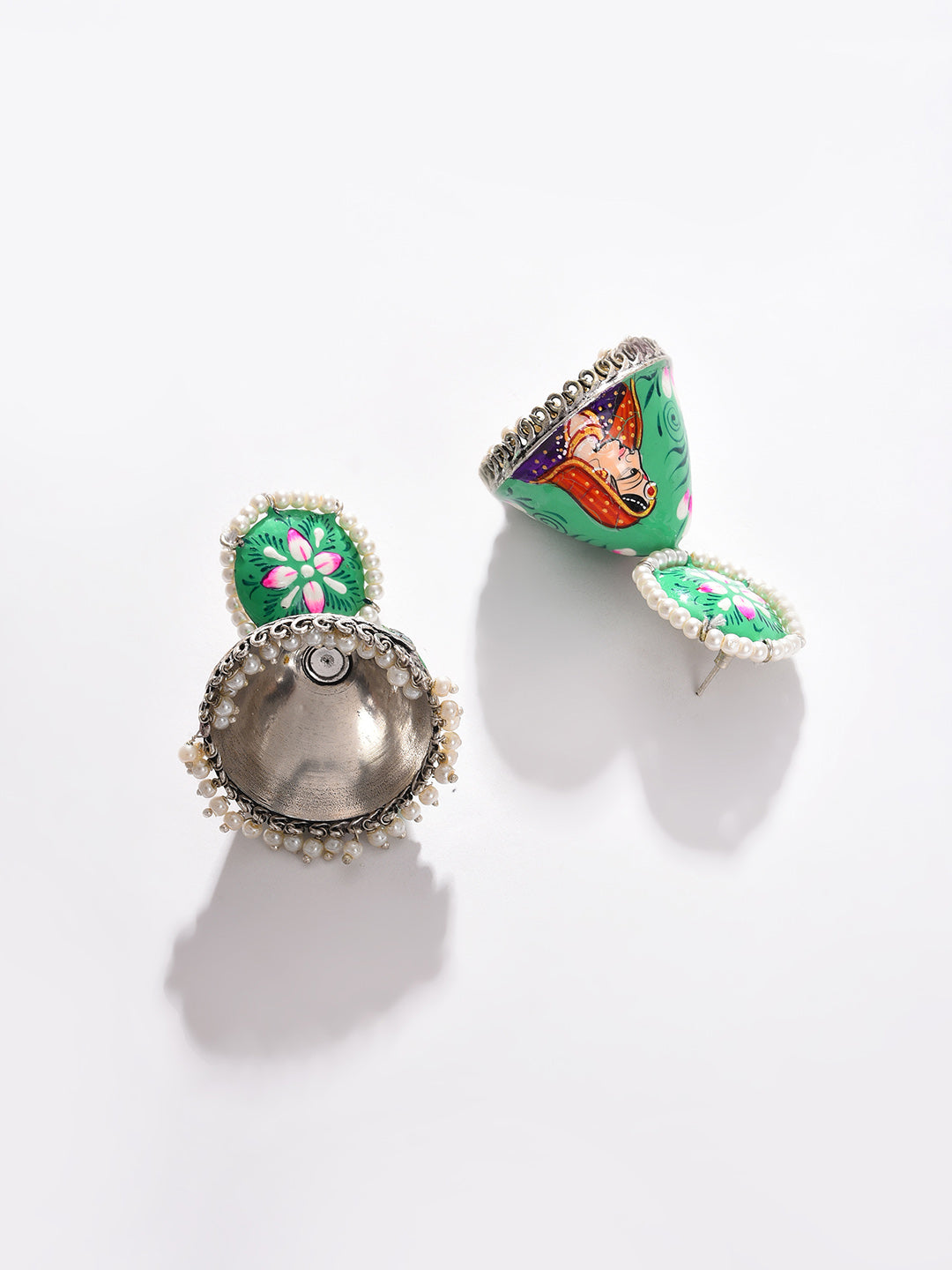 Gold Plated Beaded Jhumka