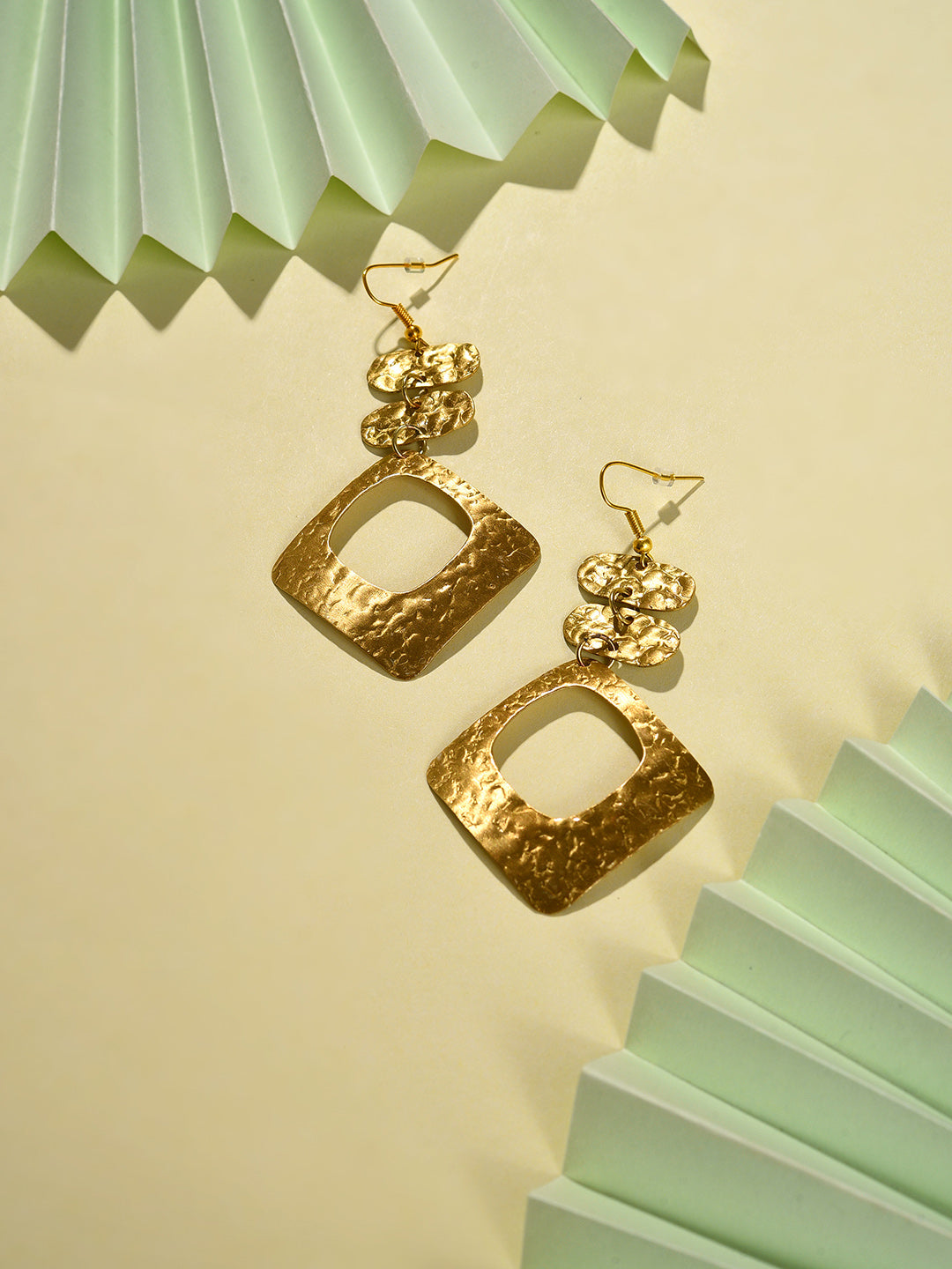Gold Plated Designer Drop Earring