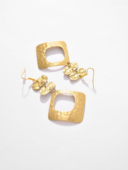 Gold Plated Designer Drop Earring