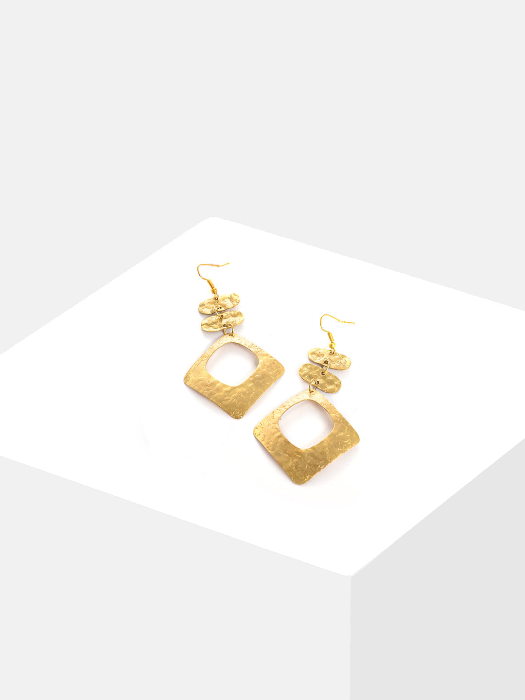 Gold Plated Designer Drop Earring