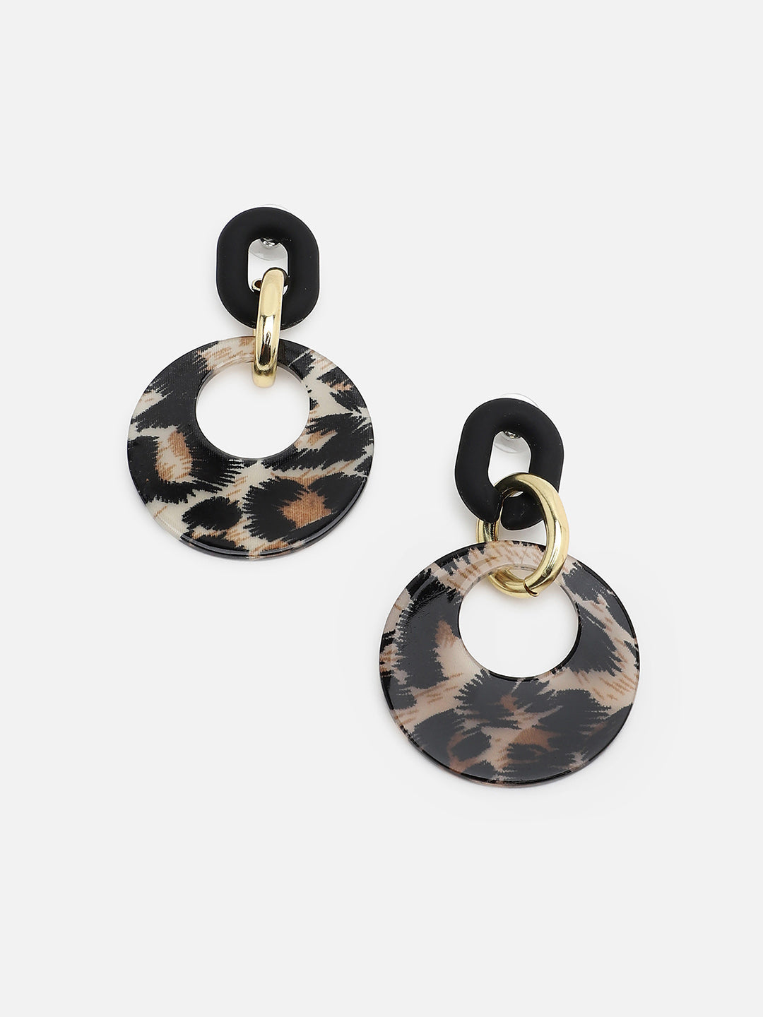Sohi Animal Print Drop Earring