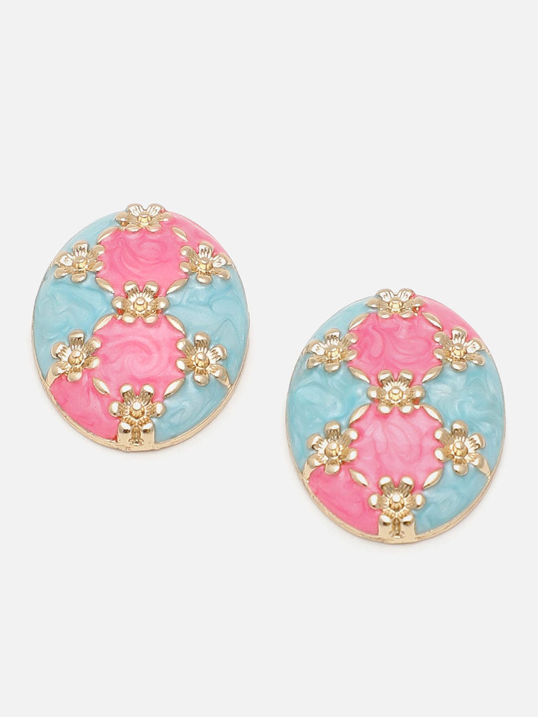 Gold Plated Party Designer Stone Stud For Women