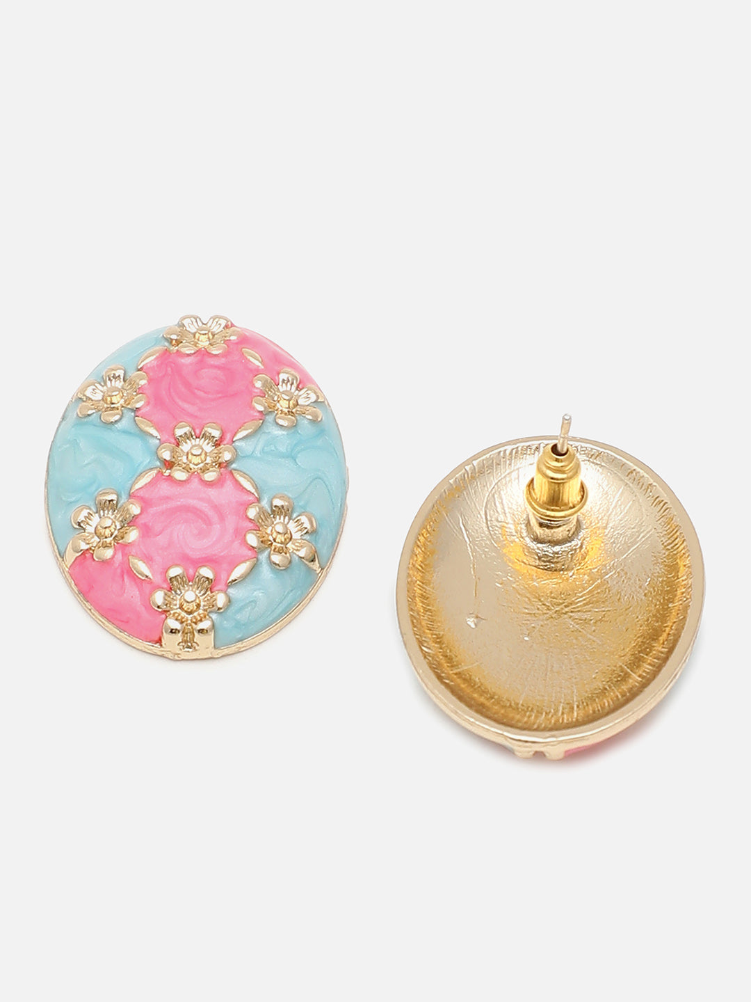 Gold Plated Party Designer Stone Stud For Women