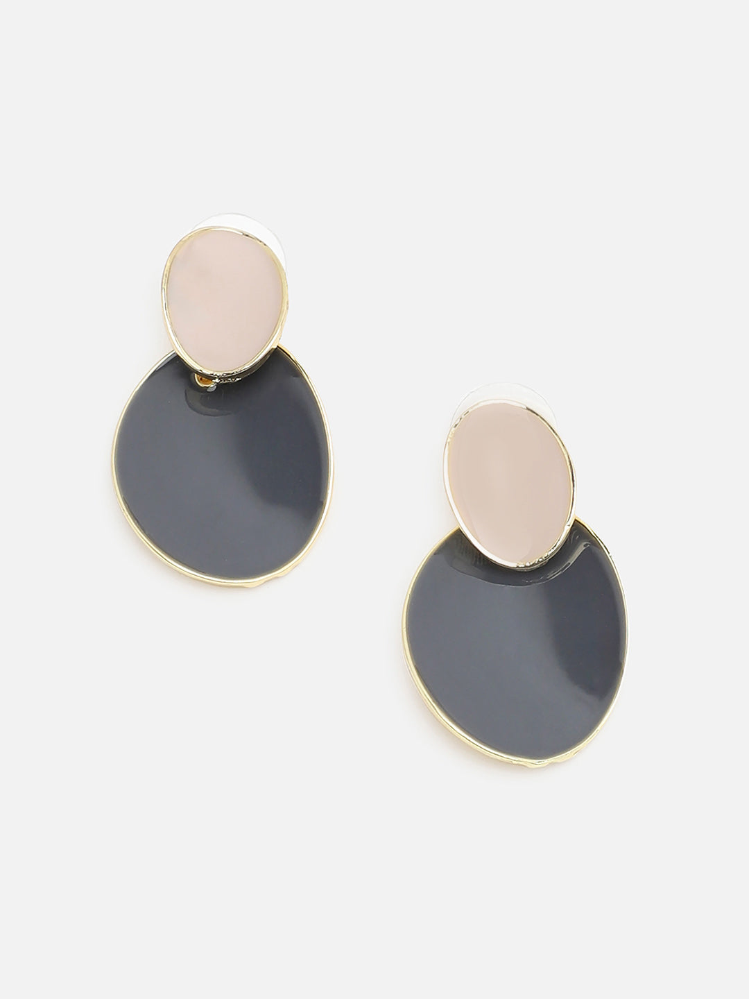 Sohi Gold Plated Blue Drop Earrings