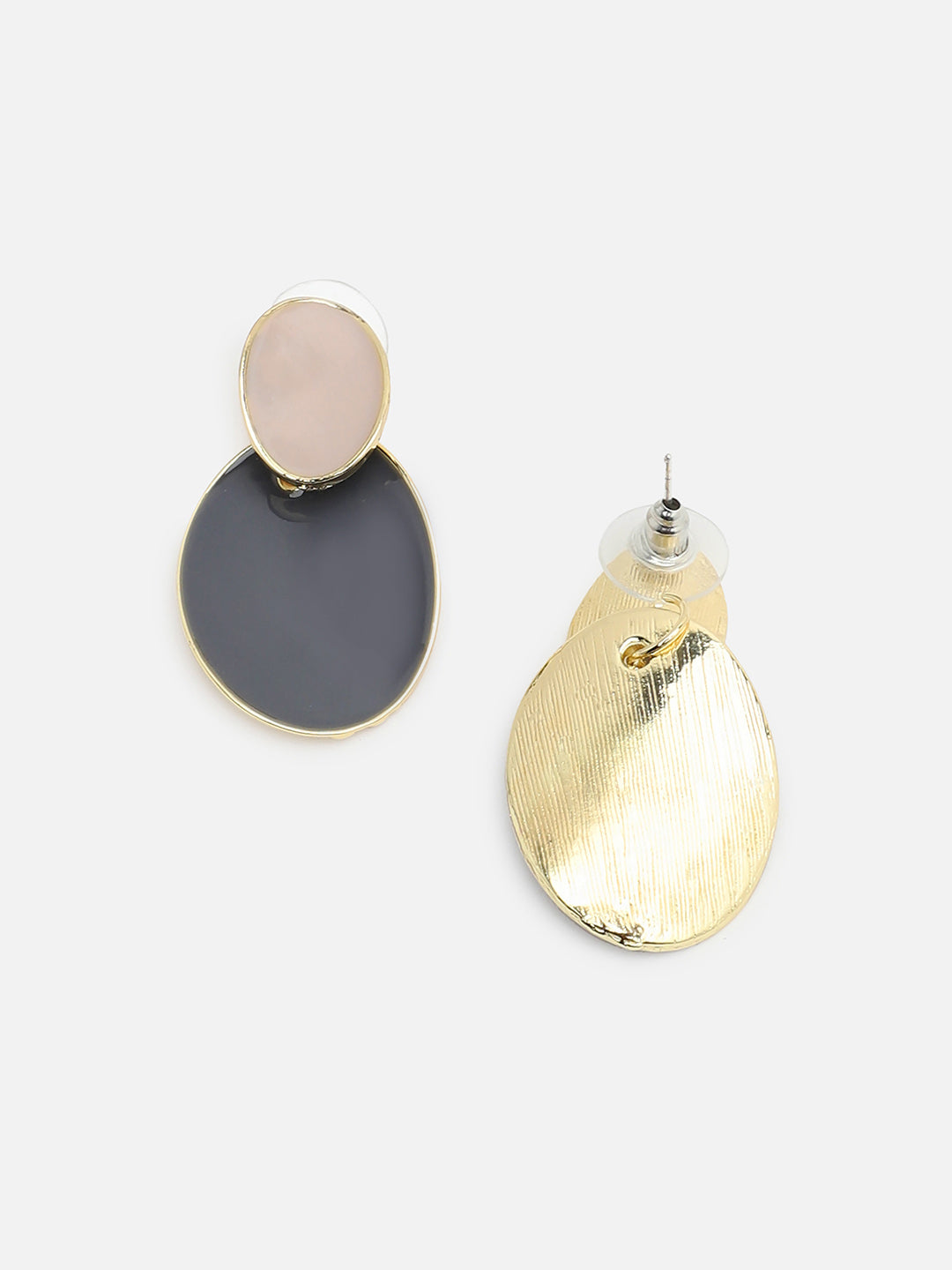 Sohi Gold Plated Blue Drop Earrings