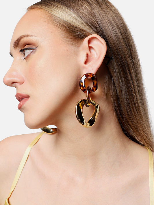 Gold Plated Party Designer Drop Earring For Women