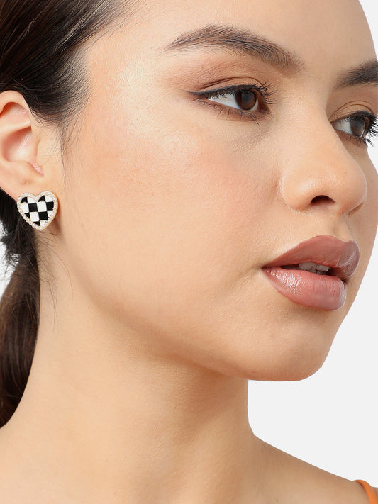Gold Plated Party Designer Stud For Women