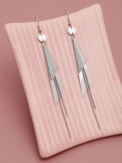 Silver Plated Party Designer Drop Earring For Women