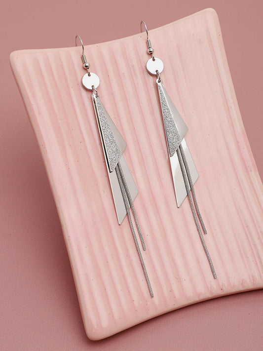 Silver Plated Party Designer Drop Earring For Women