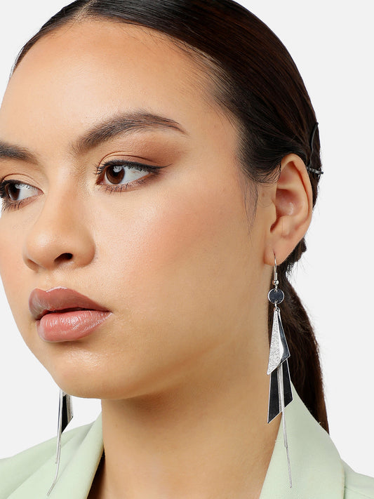 Silver Plated Party Designer Drop Earring For Women