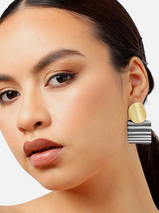 Gold Plated Party Designer Drop Earring