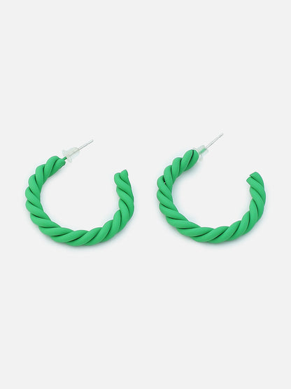 Gold Plated Party Designer Hoop Earring For Women