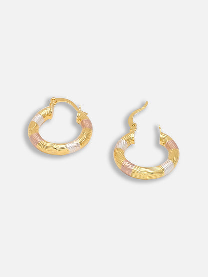 Gold Plated Party Designer Hoop Earring For Women