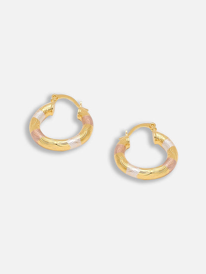 Gold Plated Party Designer Hoop Earring For Women