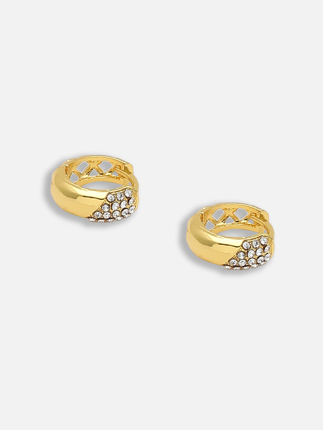Gold Plated Party Designer Stone Drop Earring For Women