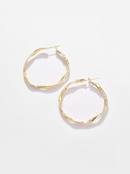 Gold Plated Designer Hoop Earring